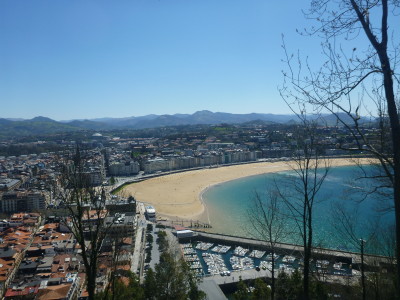 View of Donostia from Mount Urgull