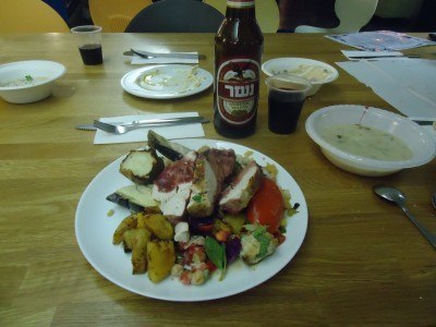My feast at the Shabbat Dinner