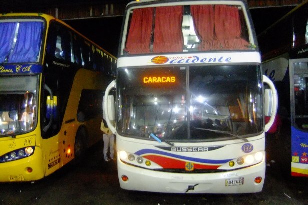 My bus from San Cristobal to Caracas, Venezuela