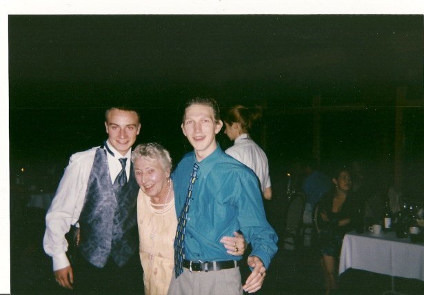 With my cousin Gary and my Granny Mary at Alison's wedding in Winnipeg in 2001