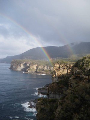 It's a double rainbow at the Devil's Kitchen.