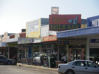 Local shops in Yarram, Australia