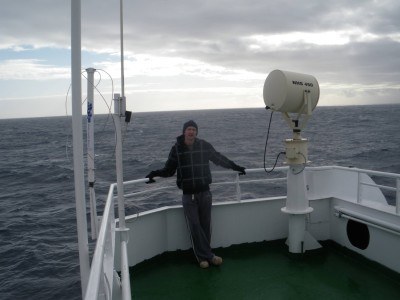 Cruising on the Drake Passage to the Antarctica dreamland in 2010