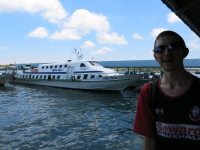 Arrival into Brunei by boat from Malaysia