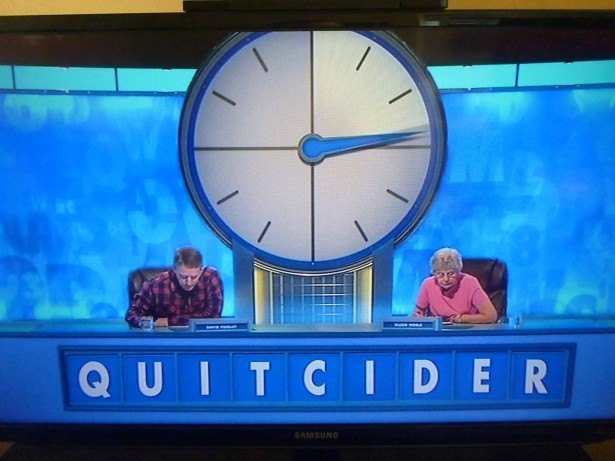 A subliminal message on Countdown