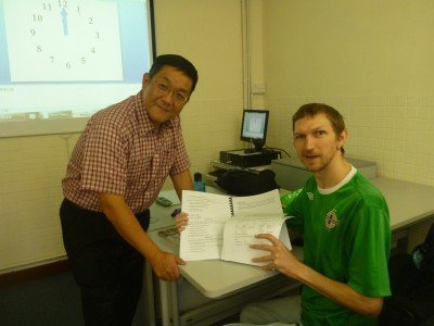 My teacher Wu Sinsaang and me.