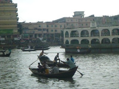 Harbour side in Dhaka, Bangladesh