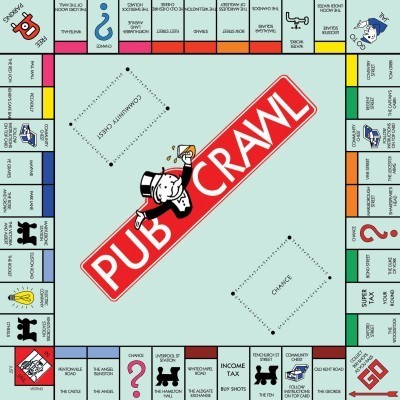 The Ultimate Monopoly Pub Crawl 2015 in London, England