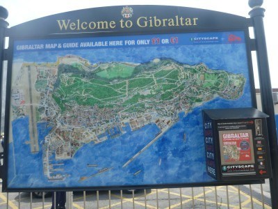 Welcome to Gibraltar. Yes, the entire country fits on that map.