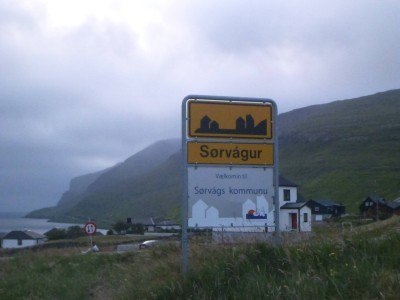 The entrance to Sorvagur, Faroe Islands