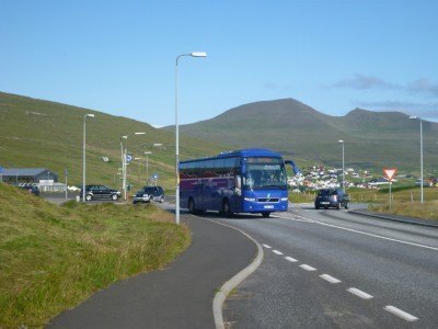 The bus from Miðvágur to Sorvagur
