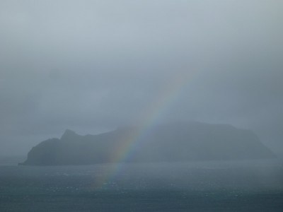 A rainbow on arrival in Gasadalur.