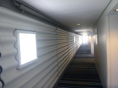 The corridor in the Hotel Foroyar