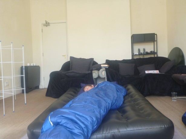 My temporary base in Austin's flat in Westbourne