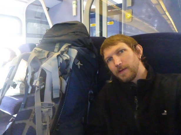 On the train to Fratton, Portsmouth on route to the Lagoan Isles