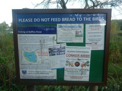 Wildlife information at Baffins Pond