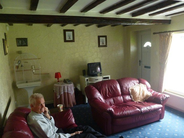 The country's oldest politician Sir Reginald Hall relaxes in Tytannia