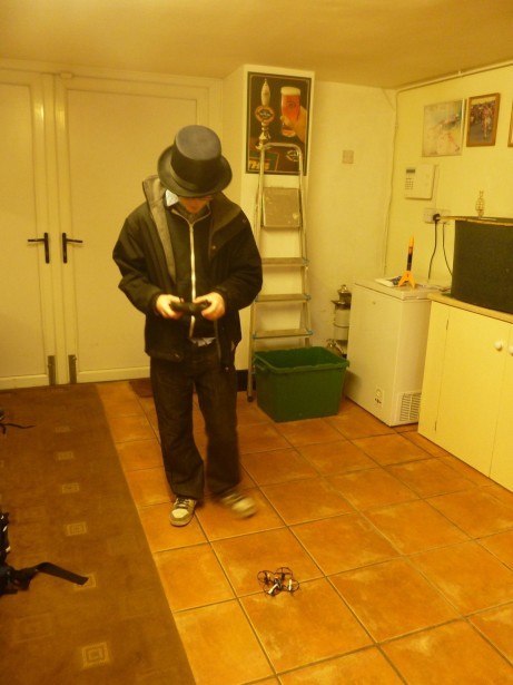 The quad copter demonstration