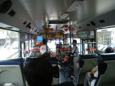 On a bus bound for nowhere in particular, in Taiwan