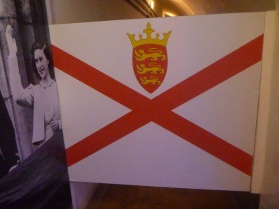 The flag of Jersey