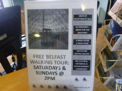 Free walking tour of Belfast City