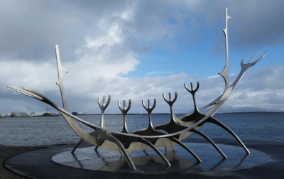 Solfar Sun Voyager Sculpture in Reykjavik