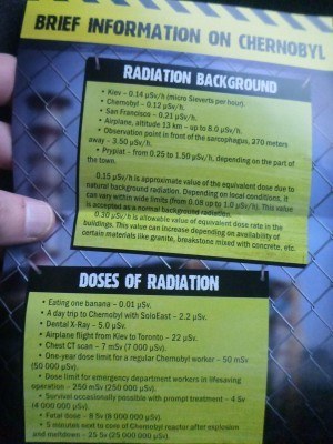 Our background sheet about radiation