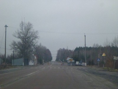 Arrival at Dityatki Checkpoint, where "normal Ukraine" ends and the Chernobyl Exclusion Zone begins.