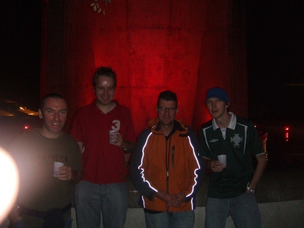 Drinking in Trieste with the lads in 2008