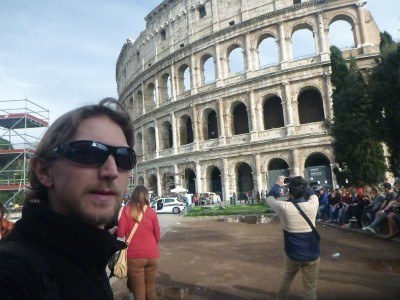 Touring the Colosseum in Rome