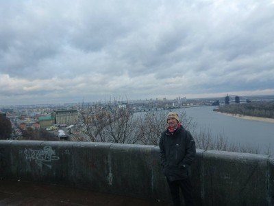 Viewpoint by day in Kiev