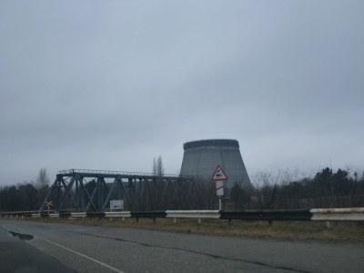 Driving past the Nuclear Power Stations of Chernobyl
