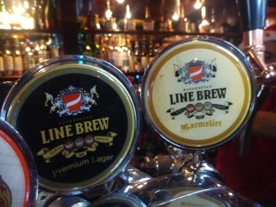 Line Brew beer in the Shakespeare Pub