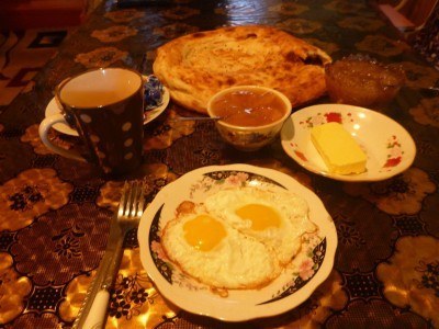 Breakfast in Pamir Lodge