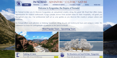 Im Nomad Tours backpacking Kyrgyzstan