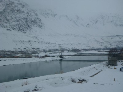 My view of Afghanistan from Khorog, Gorno Badakhshan, Tajikistan