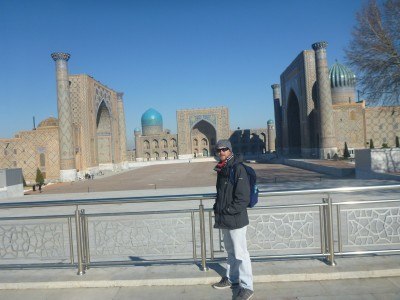 Backpacking in Samarkand City - Registan Hat-trick