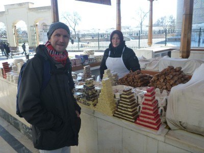 Touring the Bazaar in Samarkand City
