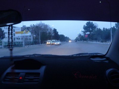 Leaving Termiz city, Uzbekistan