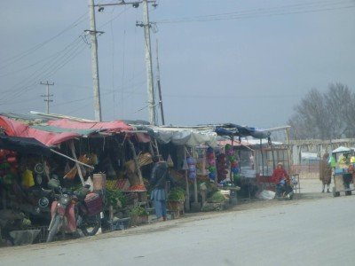 Local shops in Balkh, Afghanistan