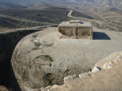 The stupa at Takht e Rostam
