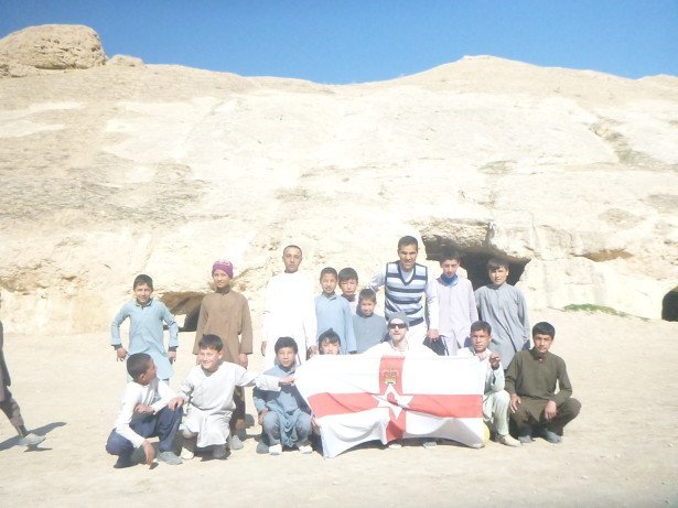 Our football squad in Afghanistan