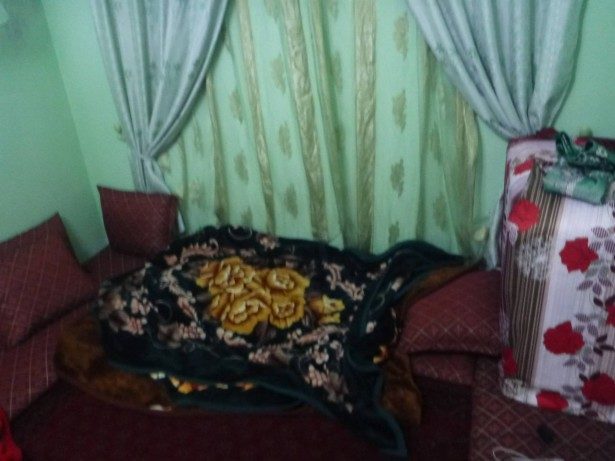 My bed in the homestay