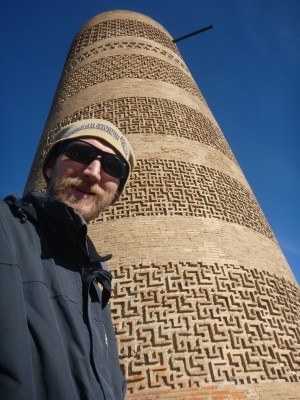 At the foot of Burana Tower