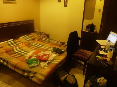 My room at Smyle Inn, New Delhi, India