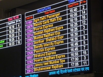 Timetable in New Delhi