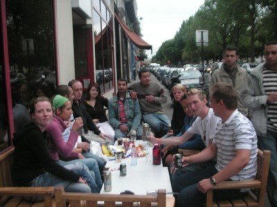 Hostel crowd - on the rip in Paris