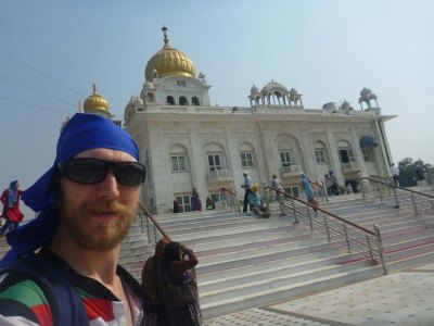 Touring Bangla Sahib in New Delhi, India