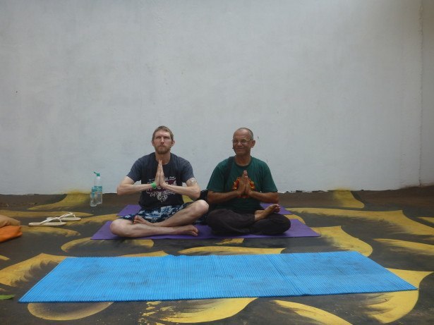 With Rakhi my yoga teacher