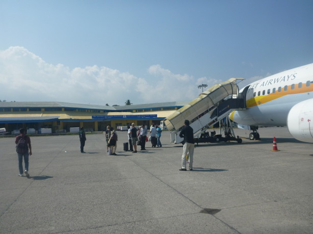 Arrival at Port Blair international airport